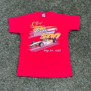 Fruit of the Loom Red Indy 500 Graphic Tee